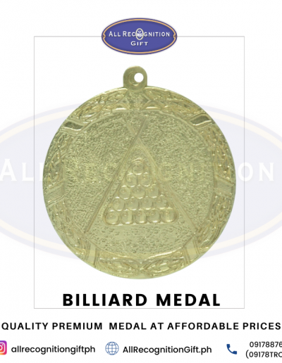 BILLIARD MEDAL - ALL RECOGNITION GIFT