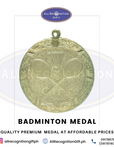 BADMINTON MEDAL - ALL RECOGNITION GIFT